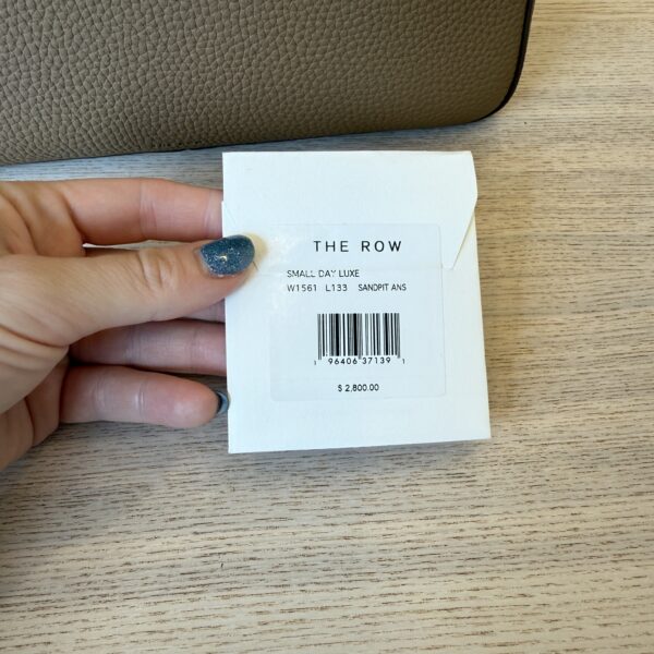 The Row Day Luxe Small Matte Grain Calfskin Leather Sandpit