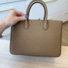 The Row Day Luxe Small Matte Grain Calfskin Leather Sandpit