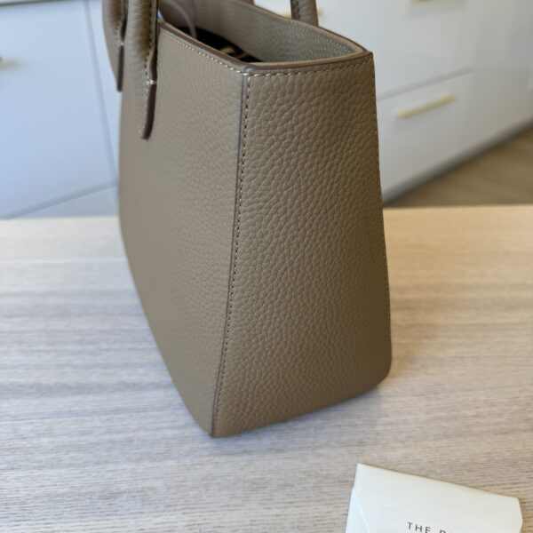 The Row Day Luxe Small Matte Grain Calfskin Leather Sandpit