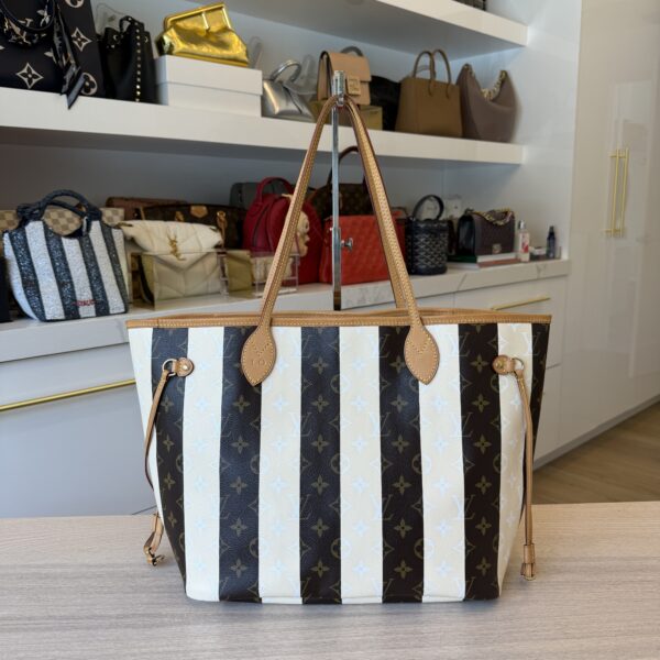 Louis Vuitton Limited Edition Monogram Rayures Neverfull MM