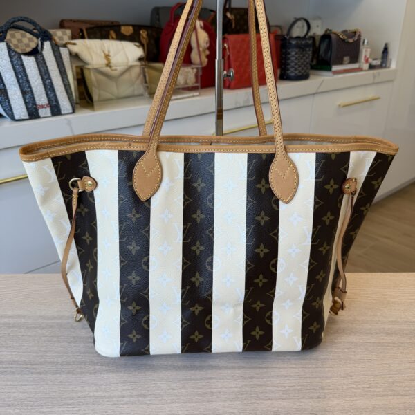 Louis Vuitton Limited Edition Monogram Rayures Neverfull MM