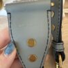 Christian Dior Oblique Embroidered Saddle Bag Gray w/ Strap