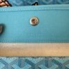 Goyard Goyardine Embroidered Seahorse Reversible Anjou PM Turquoise