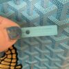 Goyard Goyardine Embroidered Seahorse Reversible Anjou PM Turquoise