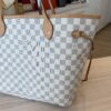 Louis Vuitton Damier Azur Neverfull MM NM Rose Ballerine