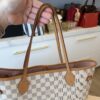 Louis Vuitton Damier Azur Neverfull MM NM Rose Ballerine