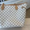 Louis Vuitton Damier Azur Neverfull MM NM Rose Ballerine
