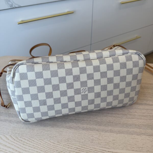 Louis Vuitton Damier Azur Neverfull MM NM Rose Ballerine