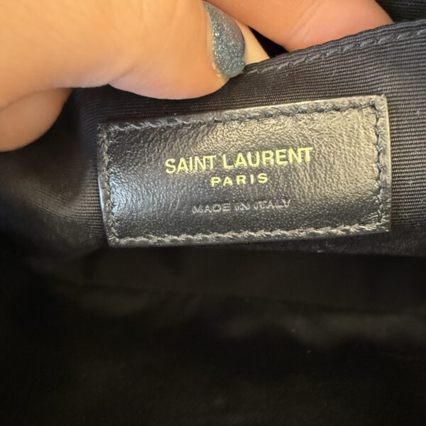 Saint Laurent Calfskin Monogram Lou Camera Black Gold Hardware