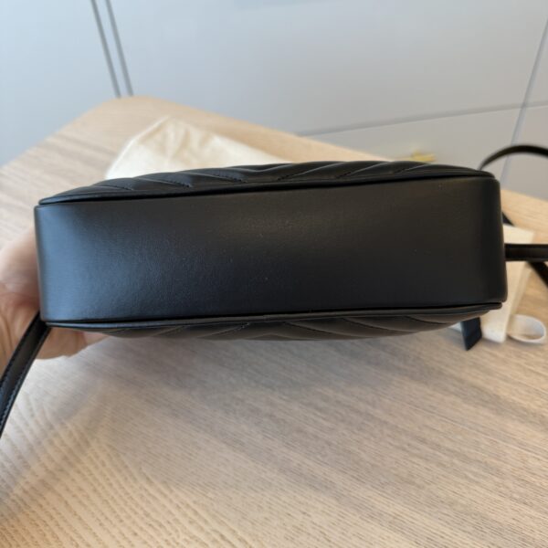 Saint Laurent Calfskin Monogram Lou Camera Black Gold Hardware