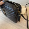 Saint Laurent Calfskin Monogram Lou Camera Black Gold Hardware