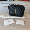 Saint Laurent Calfskin Monogram Lou Camera Black Gold Hardware
