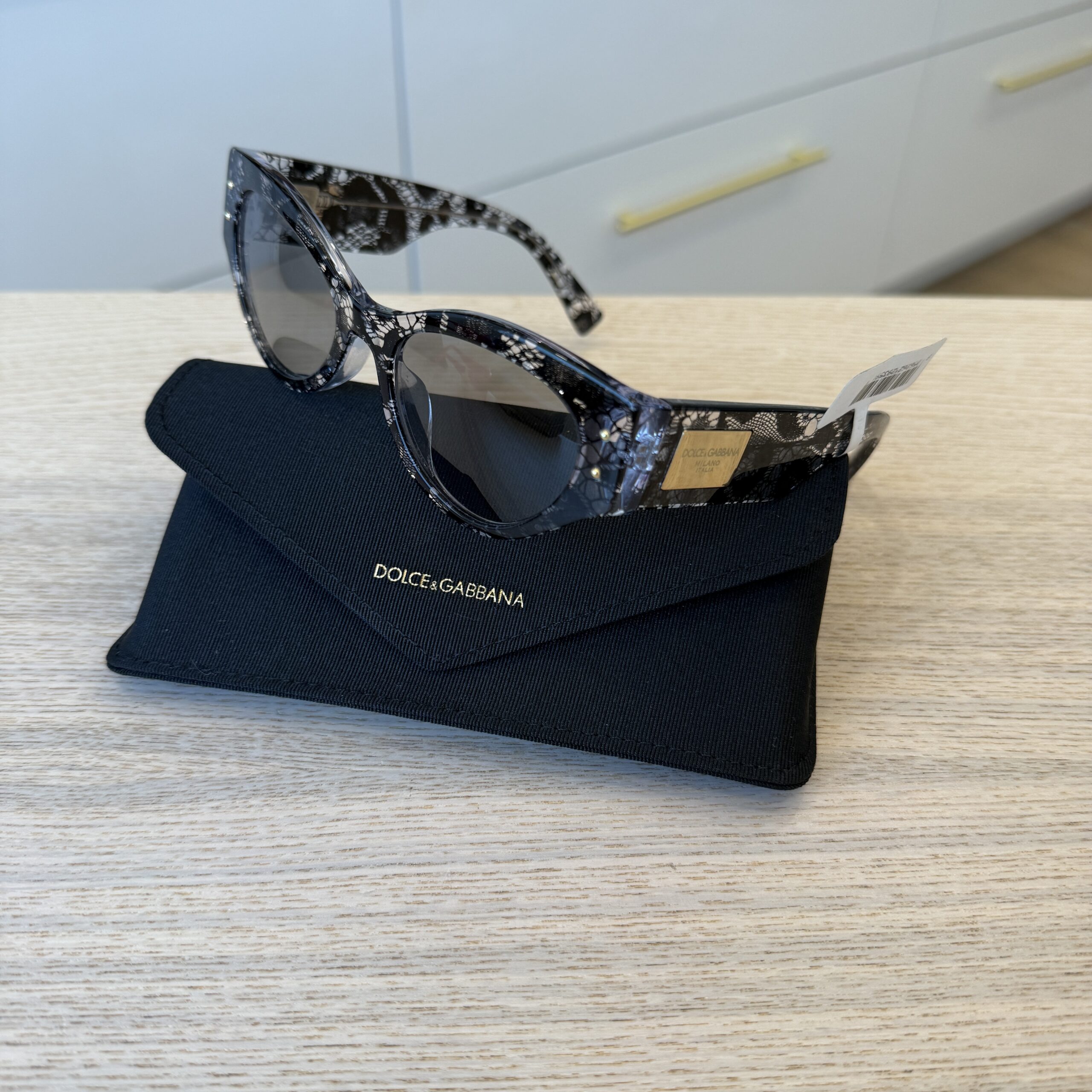 Dolce and Gabbana Black Lace Sunglasses