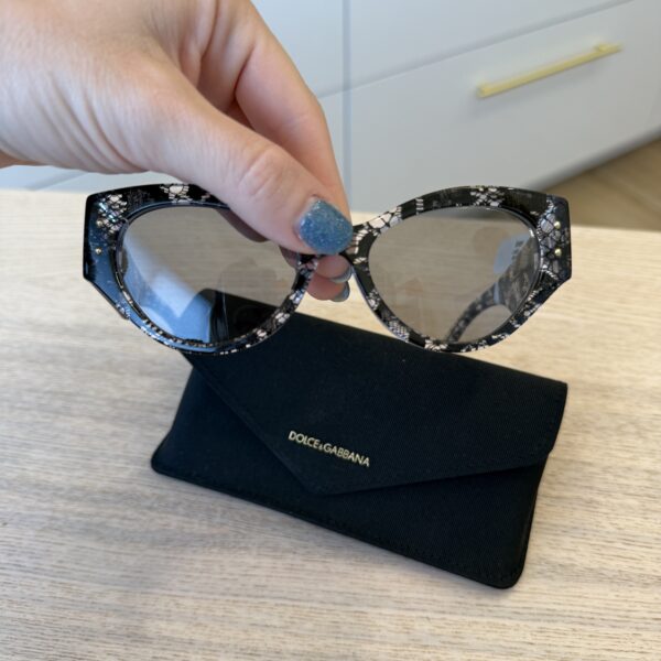 Dolce and Gabbana Black Lace Sunglasses