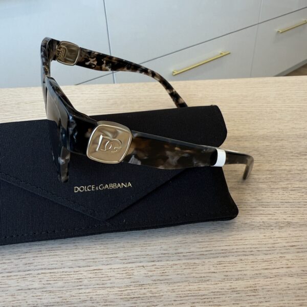 Dolce and Gabbana Havana Brown Precious Metals Sunglasses