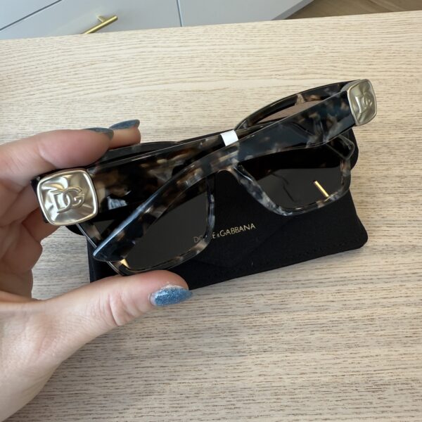 Dolce and Gabbana Havana Brown Precious Metals Sunglasses