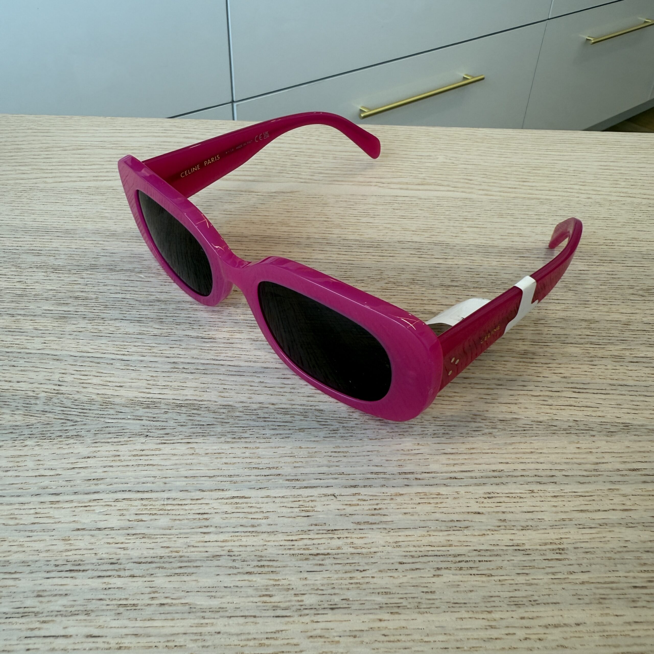 Celine Sunglasses Bold 3 Dots Shiny Pink
