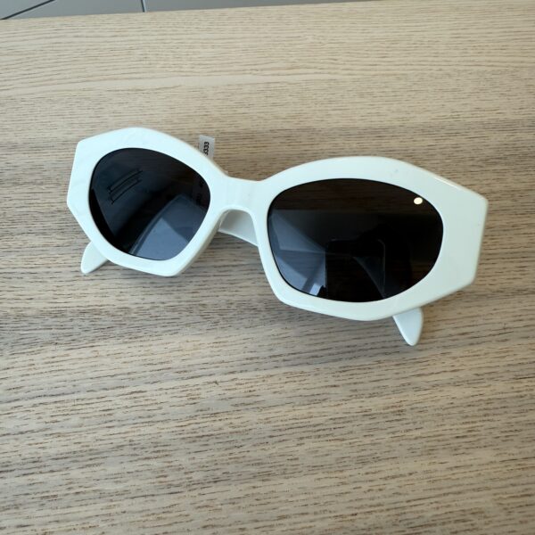 Celine Sunglasses Triomphe White Silver Hardware