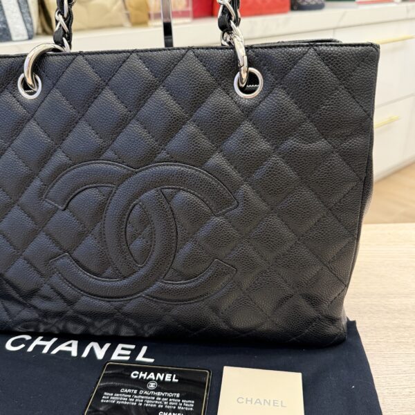 Chanel Grand Shopping Tote Quilted Caviar Black