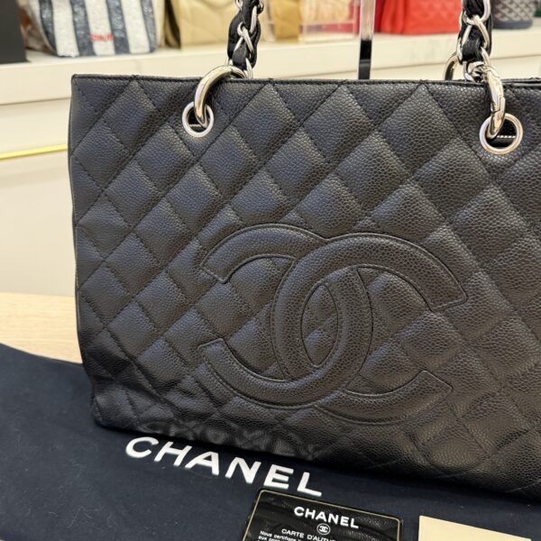 Chanel Grand Shopping Tote Quilted Caviar Black