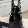 Chanel Grand Shopping Tote Quilted Caviar Black