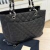 Chanel Grand Shopping Tote Quilted Caviar Black