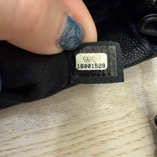 Chanel Caviar CC Timeless Shoulder Bag Black