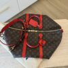 Louis Vuitton Coquelicot Monogram Canvas Keepall Bandouliere 50 Bag