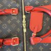 Louis Vuitton Coquelicot Monogram Canvas Keepall Bandouliere 50 Bag