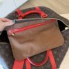 Louis Vuitton Coquelicot Monogram Canvas Keepall Bandouliere 50 Bag