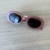 Celine Sunglasses Triomphe Oval Shiny Pink Smoke