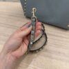 VALENTINO GARAVANI Vitello Small Rockstud Double Handle Tote Light Blue