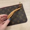 Louis Vuitton Monogram Pink Neverfull PM Pochette