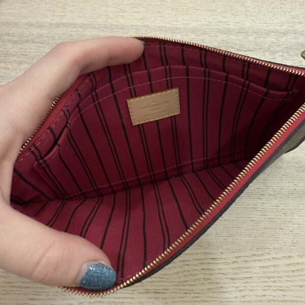 Louis Vuitton Monogram Pink Neverfull PM Pochette