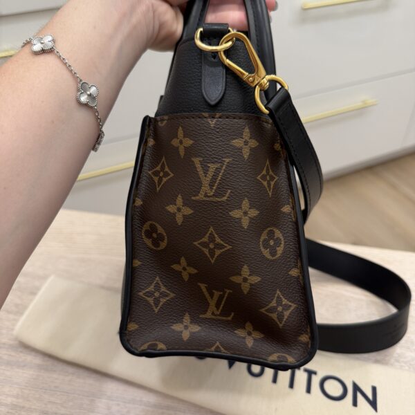 Louis Vuitton Calfskin Monogram On My Side PM Black