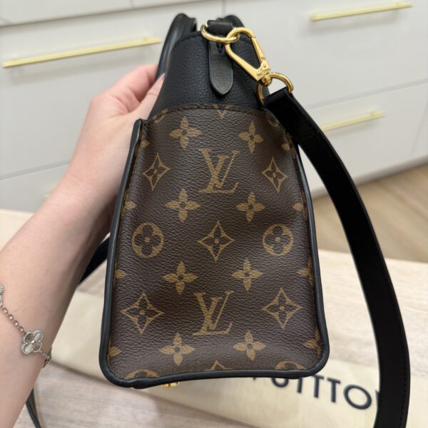 Louis Vuitton Calfskin Monogram On My Side PM Black