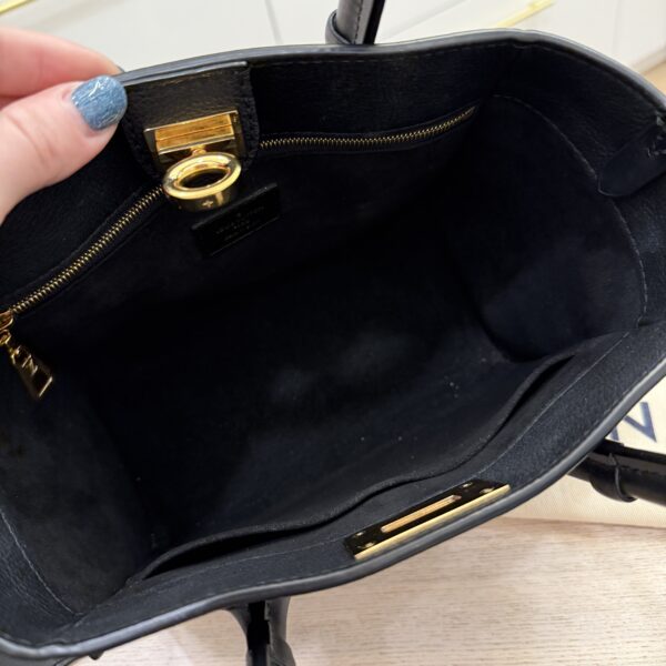 Louis Vuitton Calfskin Monogram On My Side PM Black
