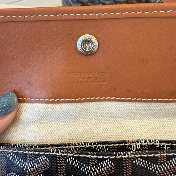 Goyard Goyardine Saint Louis GM Black and Tan