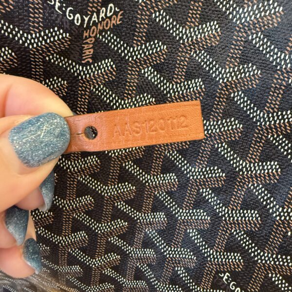Goyard Goyardine Saint Louis GM Black and Tan
