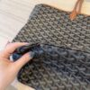 Goyard Goyardine Saint Louis GM Black and Tan