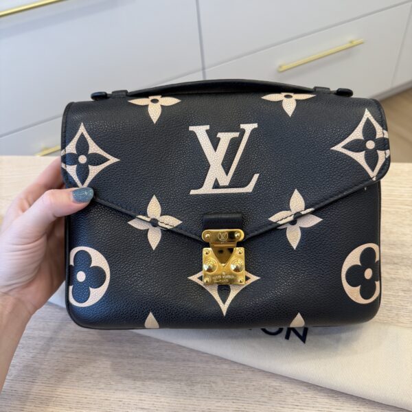 Louis Vuitton Bicolor Monogram Empreinte Leather Pochette Metis
