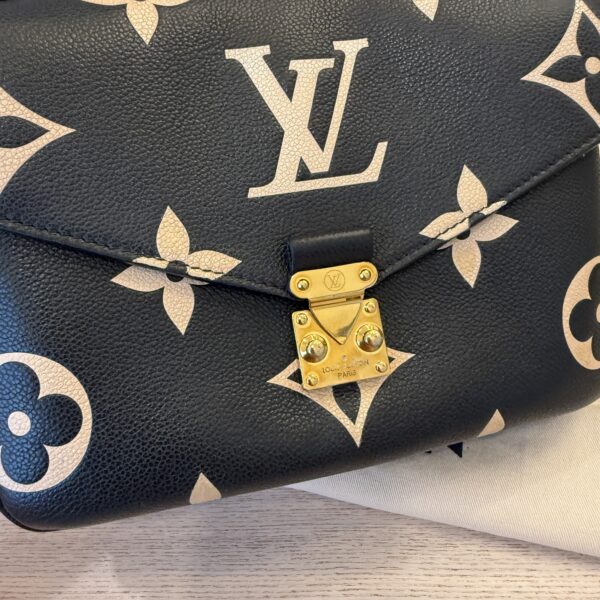 Louis Vuitton Bicolor Monogram Empreinte Leather Pochette Metis