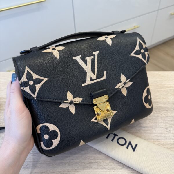 Louis Vuitton Bicolor Monogram Empreinte Leather Pochette Metis