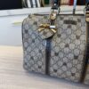 Gucci GG Plus Monogram Hearts Medium Joy Boston Dark Brown