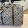 Gucci GG Plus Monogram Hearts Medium Joy Boston Dark Brown