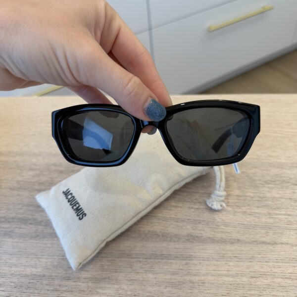 Jacquemus The Meridiano Sunglasses Black with Silver