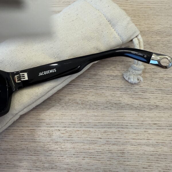 Jacquemus The Meridiano Sunglasses Black with Silver