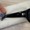 Jacquemus Les Lunettes Pilota Rectangular Sunglasses Black Yellow Gold