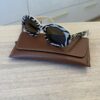 Celine Triomphe Acetate Oval Sunglasses Animal Brown