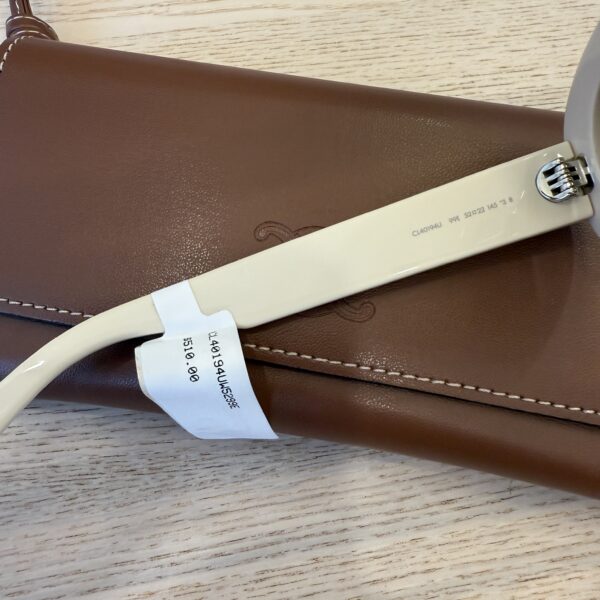 Celine Triomphe Acetate Oval Sunglasses Animal Brown